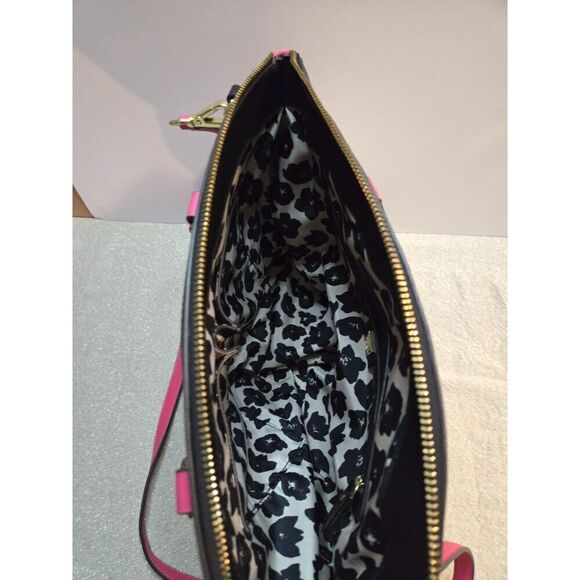Anne Klein Cream, Pink and Black Double Strap Tote Purse NWOT - Picture 8 of 10